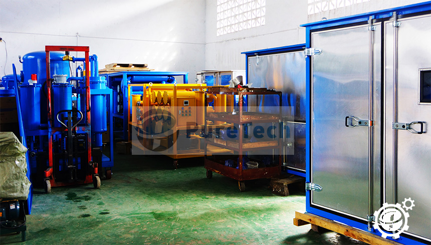 puretech is a factory of transformer oil filtration machines, vacuum pump units,dry air generators,etc.
