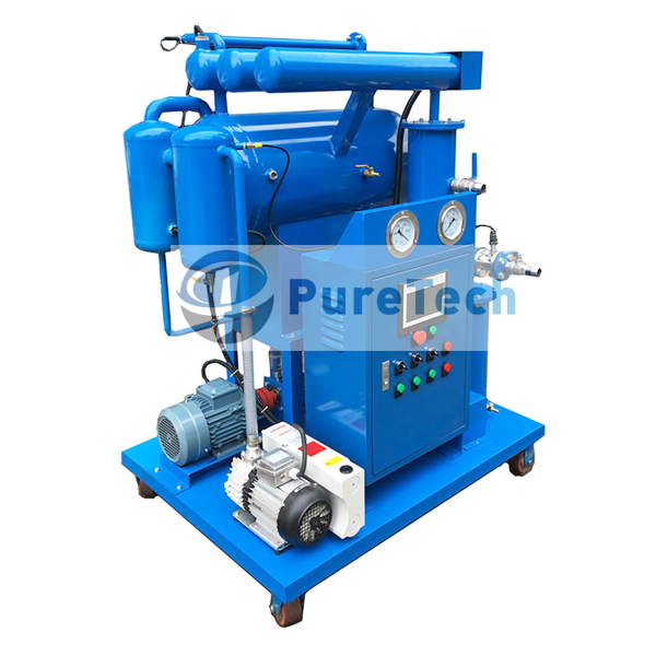 Single Stage Vacuum <a href=https://www.cqpuretech.com/Transformer-Oil-Purifier.html target='_blank'>Transformer <a href=https://www.cqpuretech.com/products.html target='_blank'>Oil Purifier</a></a> for Low Voltage Transformers