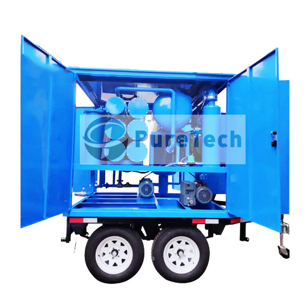 double stage vacuum oil regeneration plant for power transformers