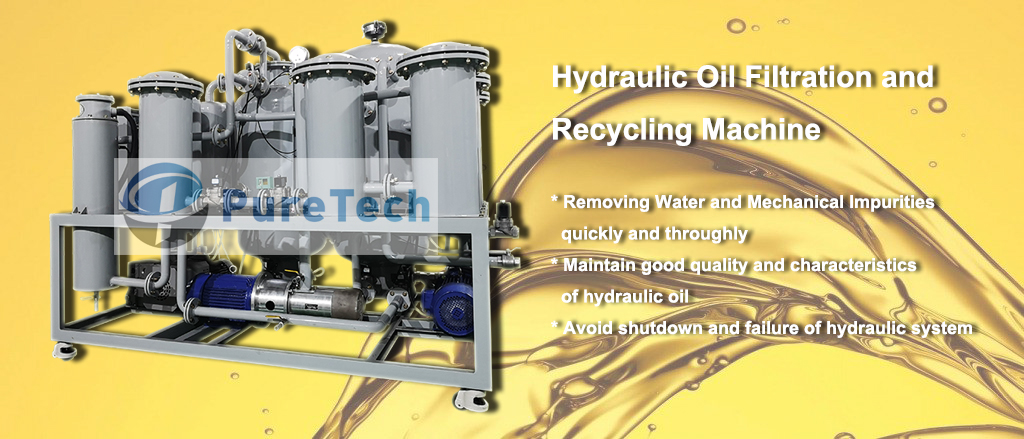 hydraulic oil filtration and recycling machine