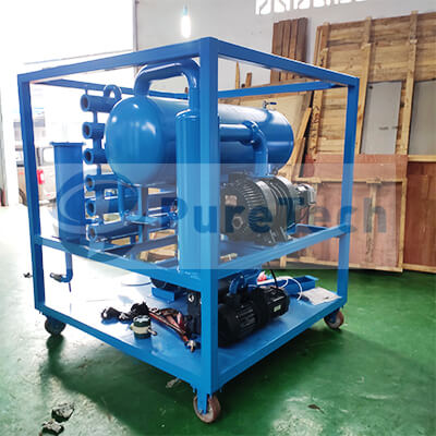 transformer oil treatment machine to remove water, gas and impurities from transformer oil