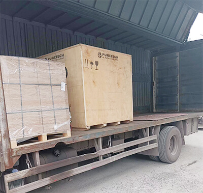 trailer mounted <a href=https://www.cqpuretech.com/3000-LPH-High-Vacuum-Transformer-Oil-Filtration-Machine-p.html target='_blank'>Transformer Oil Purification</a> machine delivery