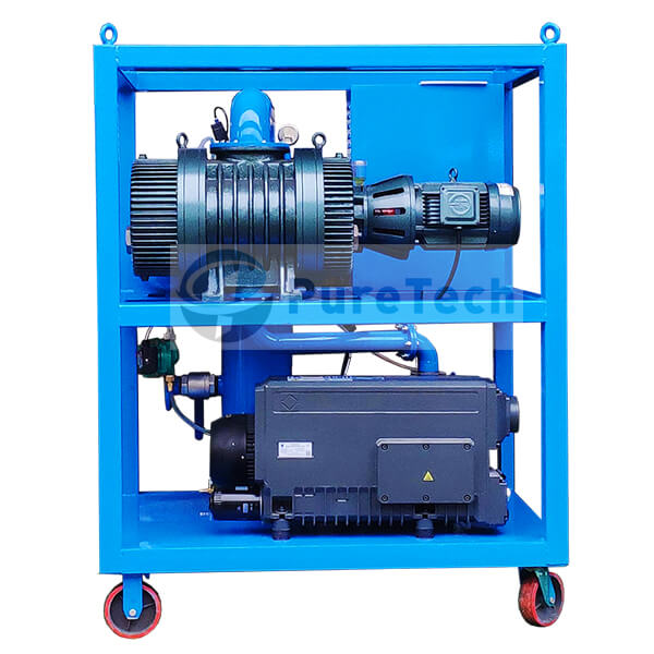 vacuum pumping system for transformer evacuation, vacuuming transformer