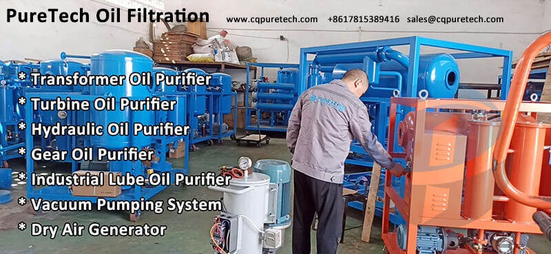 puretech oil filtration specializes in transformer oil filtration and regeneration