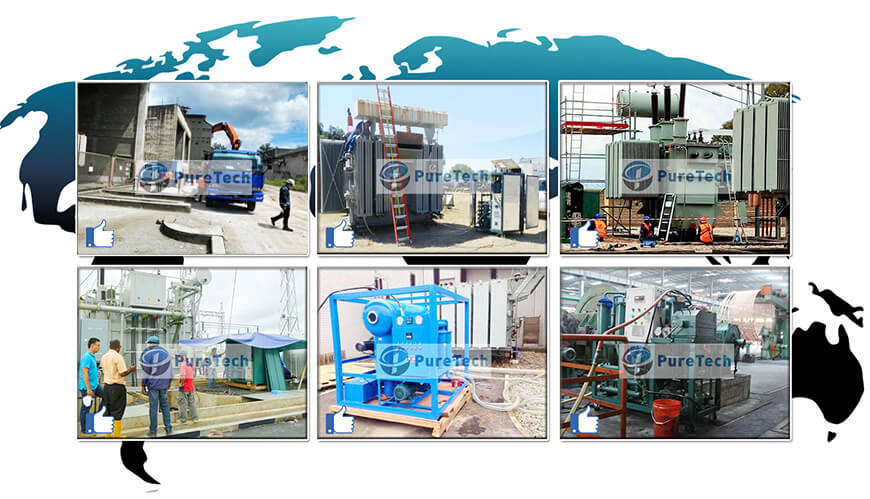 transformer oil filtration projects of puretech oil filtration
