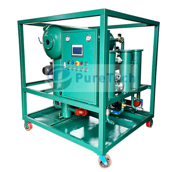 puretech double stage vacuum <a href=https://www.cqpuretech.com/6000-LPH-High-Transformer-Oil-Filtration-Machine-p.html target='_blank'>Transformer Oil Filter</a> machine