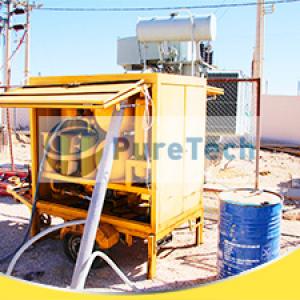 High Vacuum Transformer Oil Filtration Machine Running in Middle East