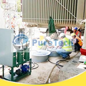 OFC-50 Portable Oil Filter Carts in Substation