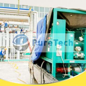 6000LPH PureTech Transformer Oil Filtration Machine Working At Site